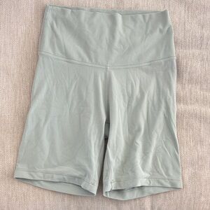 TNA Women's Light Green Bike Shorts aritzia